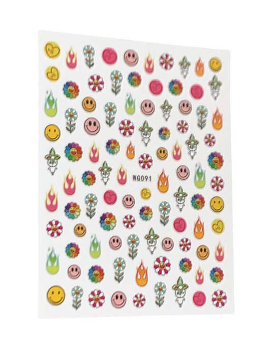 Spring Floral Sticker Sheet