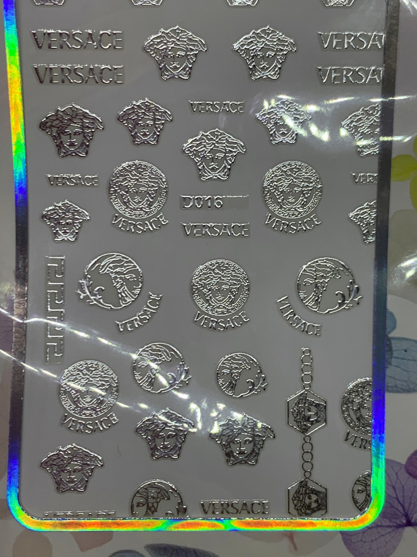 Silver V Sticker Sheet