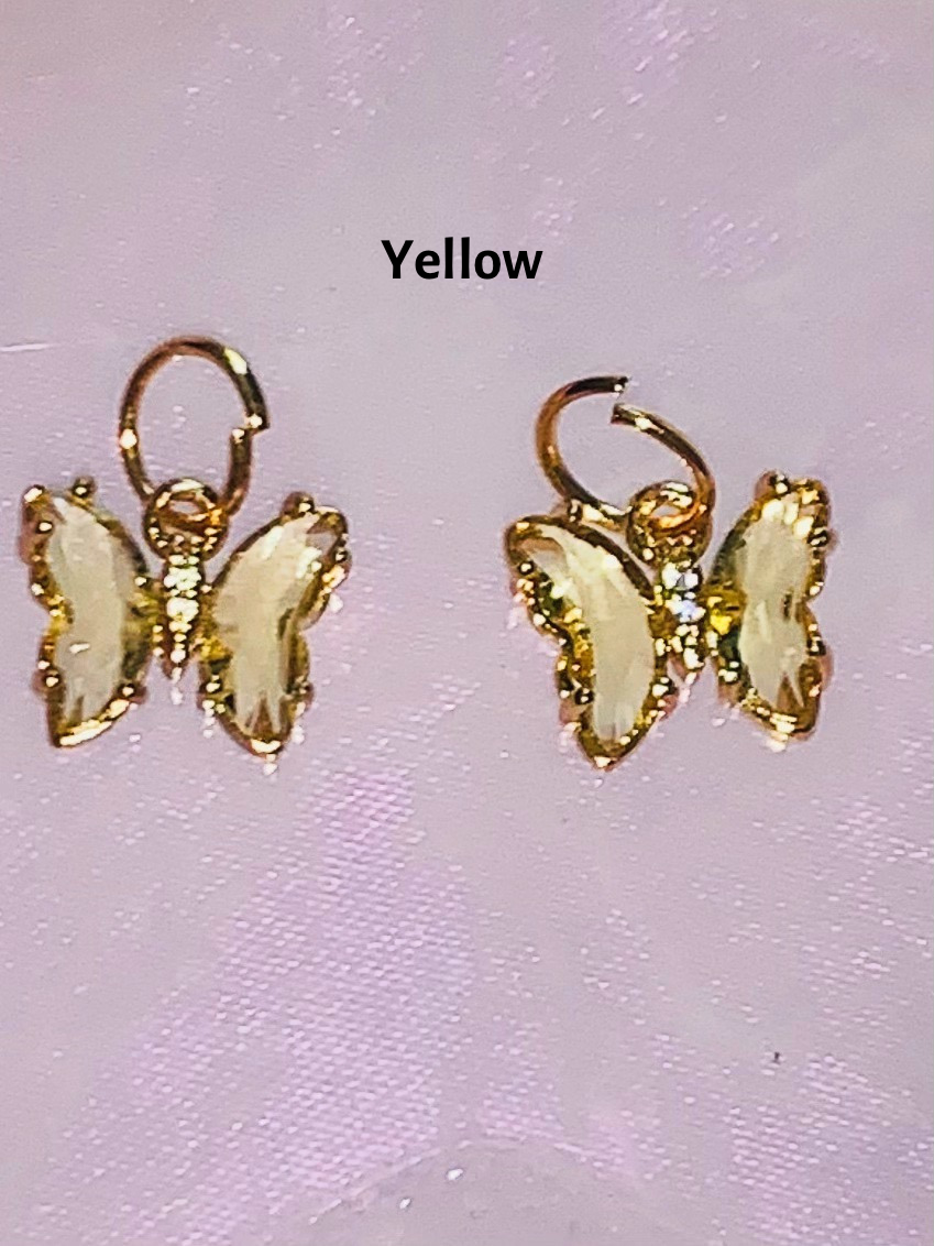 Butterfly Piercing Dangles (2 pieces)